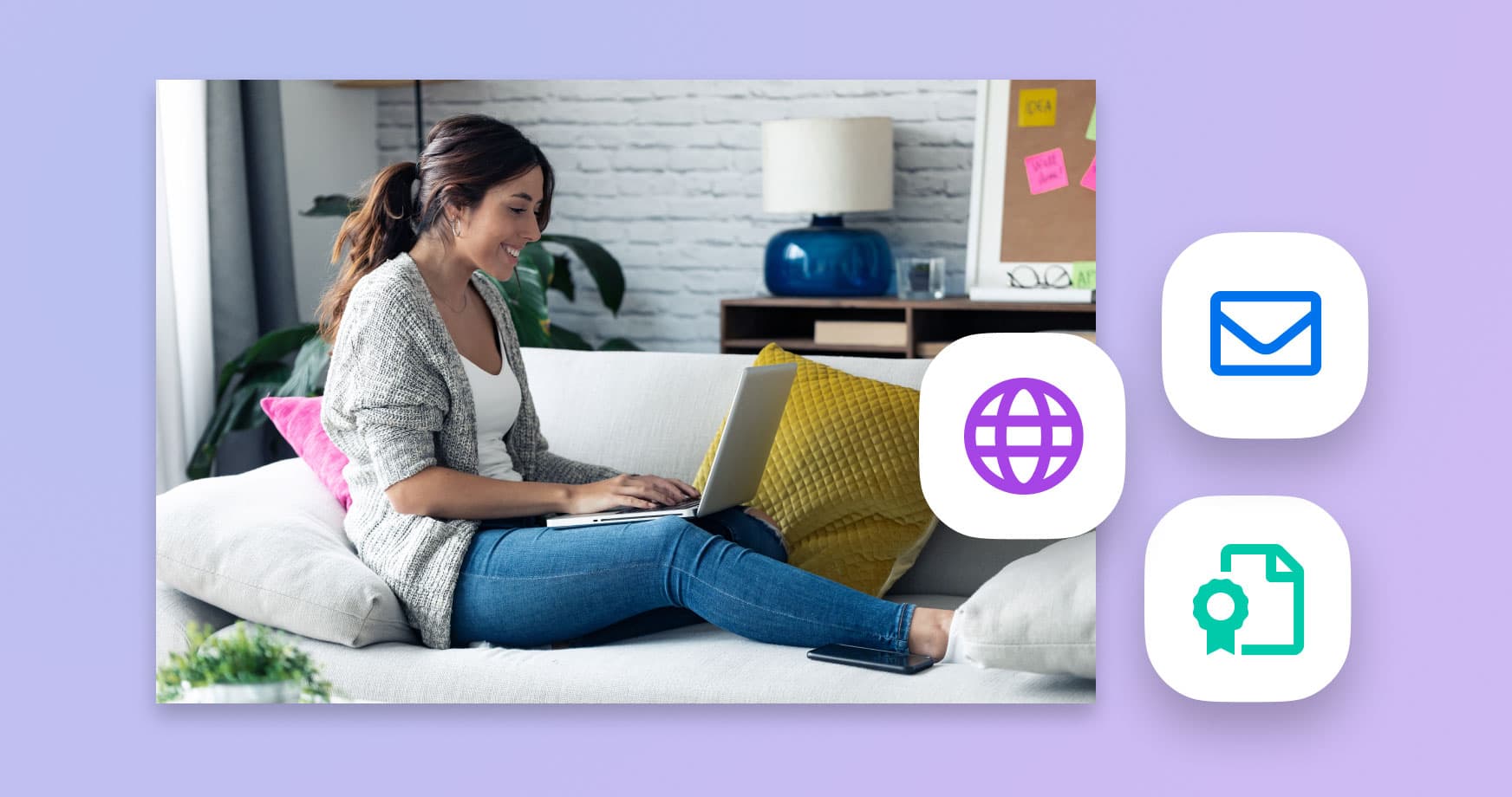 Free SSL, domain, and email for WordPress hosting customers